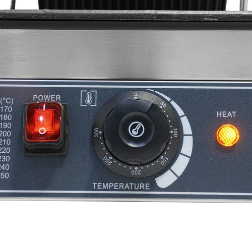 Commercial Panini Press Grill Electric Sandwich Maker Griddle Plate 8"x9" 1800W - Picture 13 of 16
