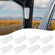 8pcs White A/B Pillar Handle Grab Bar Cover Decor For Jeep Wrangler JL JT 2018+