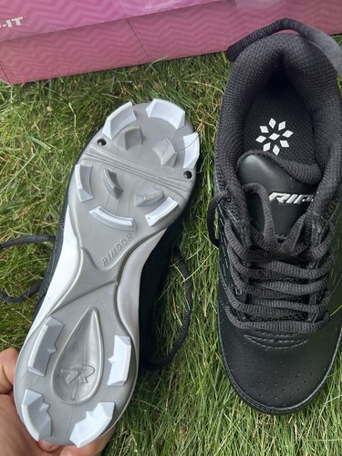 RINGOR RIP-IT GIRLS MOLDED DIAMOND SOFTBALL CLEATS WHITE NWB SIZE 5 - Picture 7 of 7