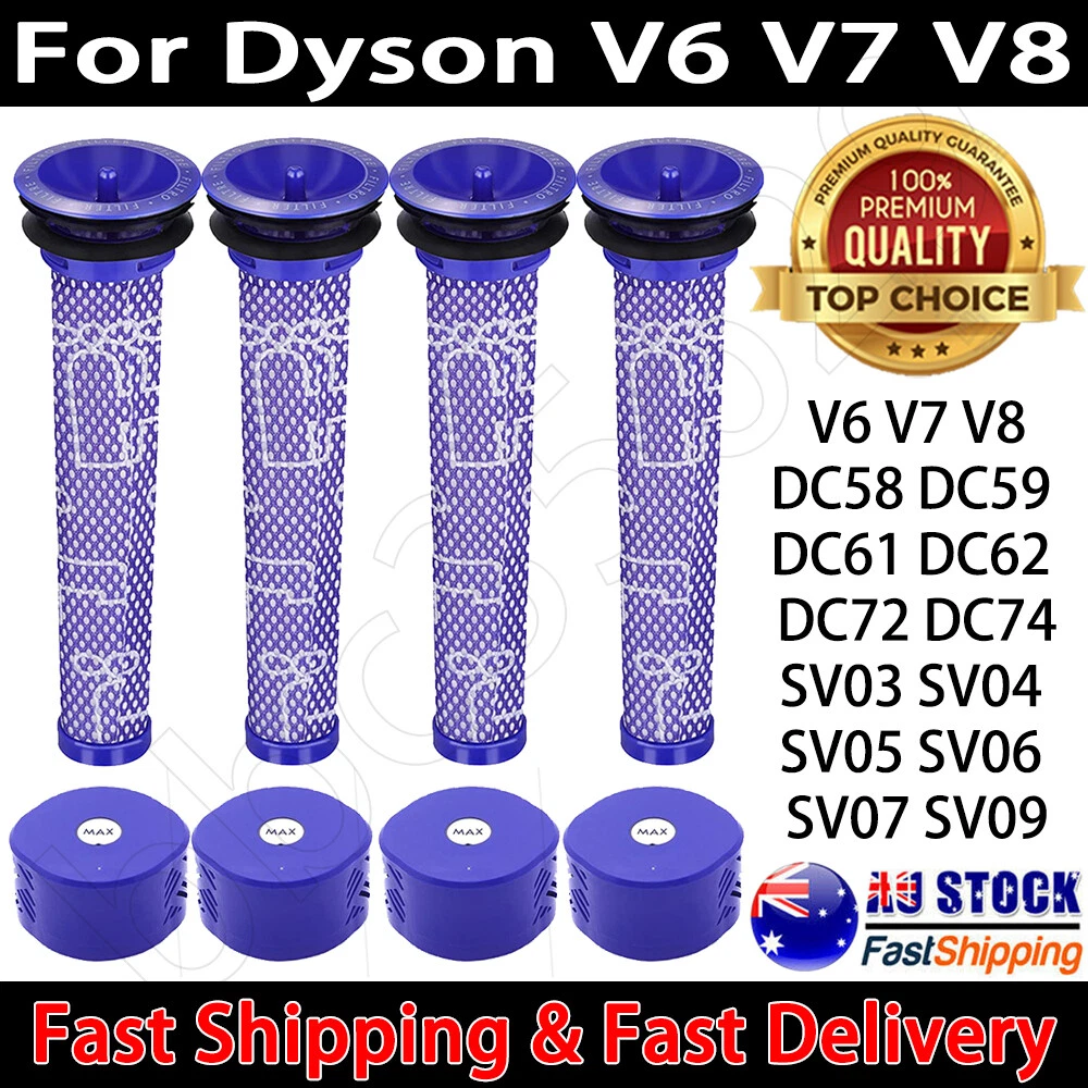 For Dyson V6 V7 V8 Filter Kit Absolute Animal Motorhead Trigger Replacement Hepa
