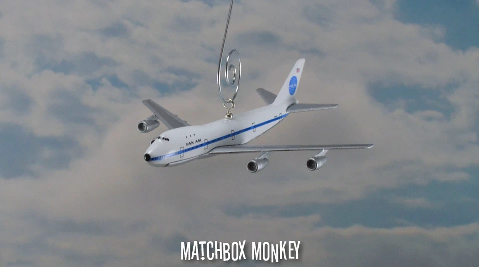 Pan Am American Boeing 747-200 Custom Christmas Ornament Airplane Plane Jet - Image 2 of 4