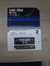 1-2015 All-Star NBA BASKETBALL Brooklyn New York Metrocard, Metro Card exp.2016