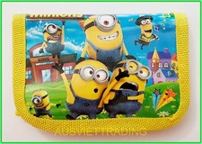 new Despicable Me Minions boys kids Wallet tri-fold coin purse