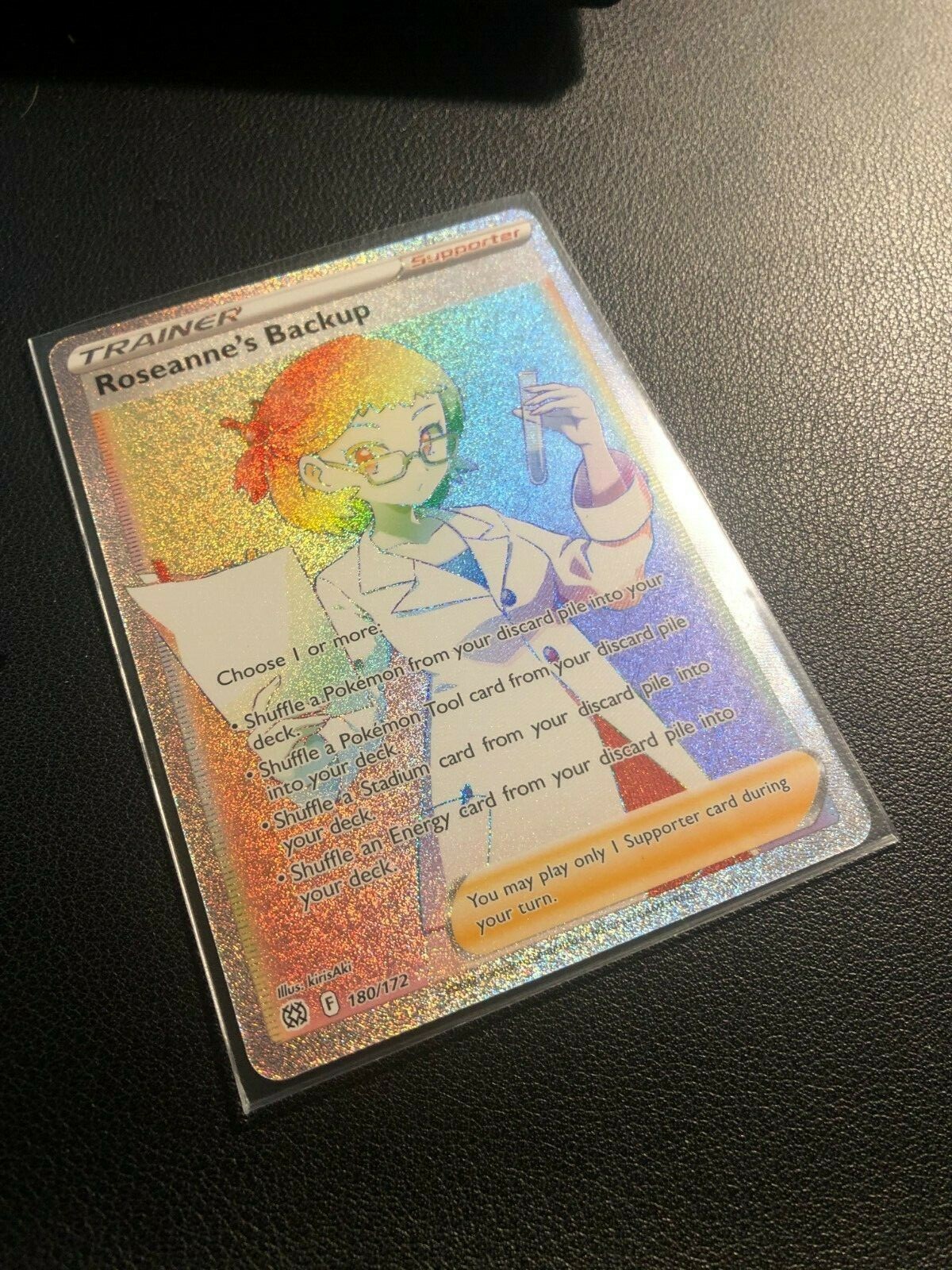 Pokemon Brilliant Stars Roseanne's Backup Secret Rare Rainbow Full Art