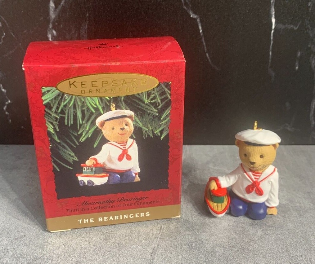 1993 Hallmark Keepsake Ornament Abearnathy Bearinger Series 3 of 4