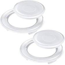 2 Set 2" Silicone Patio Table Umbrella Hole Ring and Cap, 2 Rings and 2 Stoppers