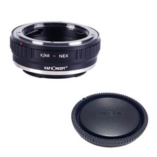 K F adapter with lens cap for KONICA AR mount lens to Sony E NEX a5000 A7II,A7R