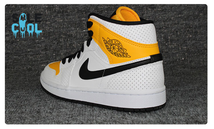 Nike Air Jordan 1 AJ1 Mid 'White Perforated' Women Shoes BQ6472