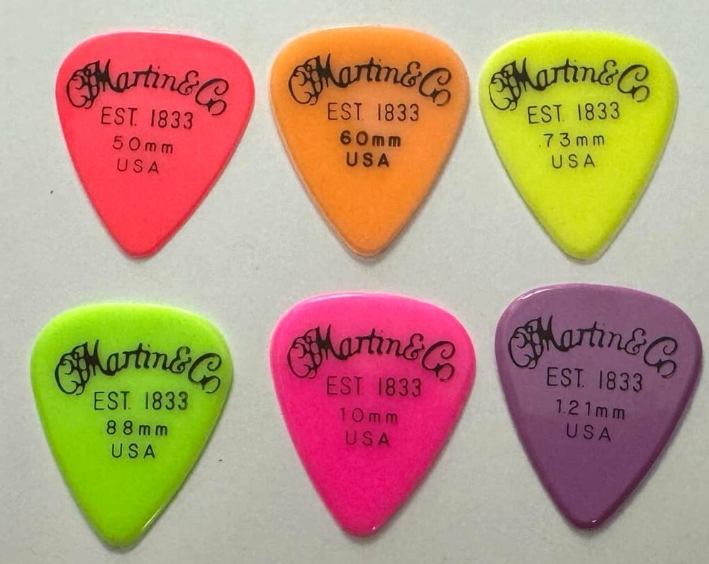 Martin & Co Brite Guitar Picks - Set of 12