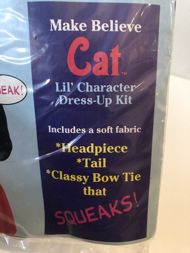 Vintage Pip-Squeaks Cat Kitty Halloween Costume NIP Unisex *113 - 第 3/5 張圖片