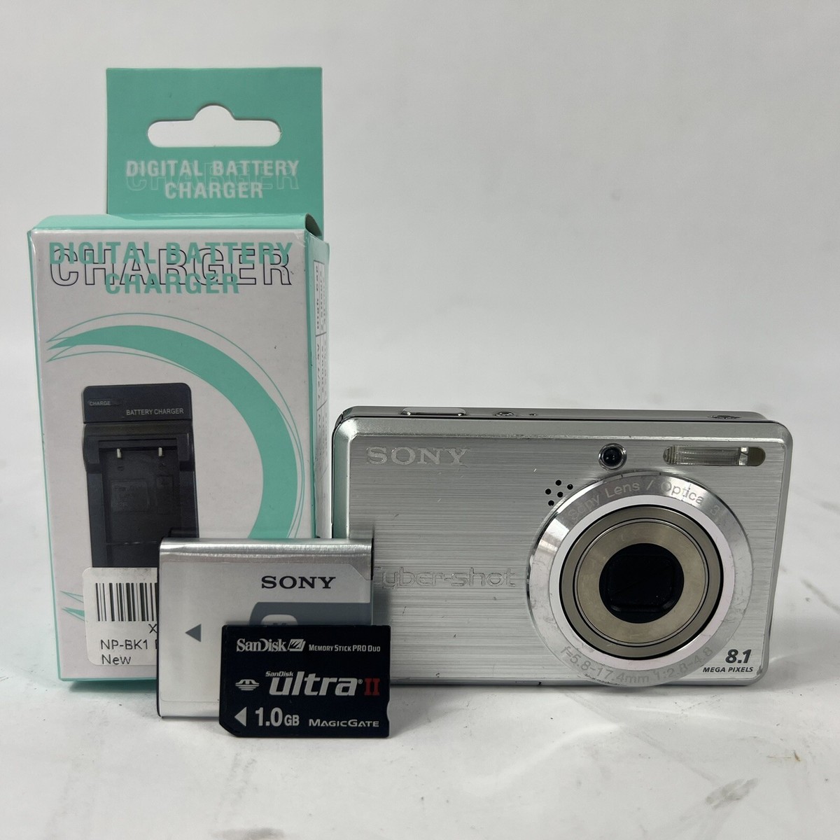 Sony Digital Camera Cyber-shot DSC-S780 8.1MP Battery Memory Card