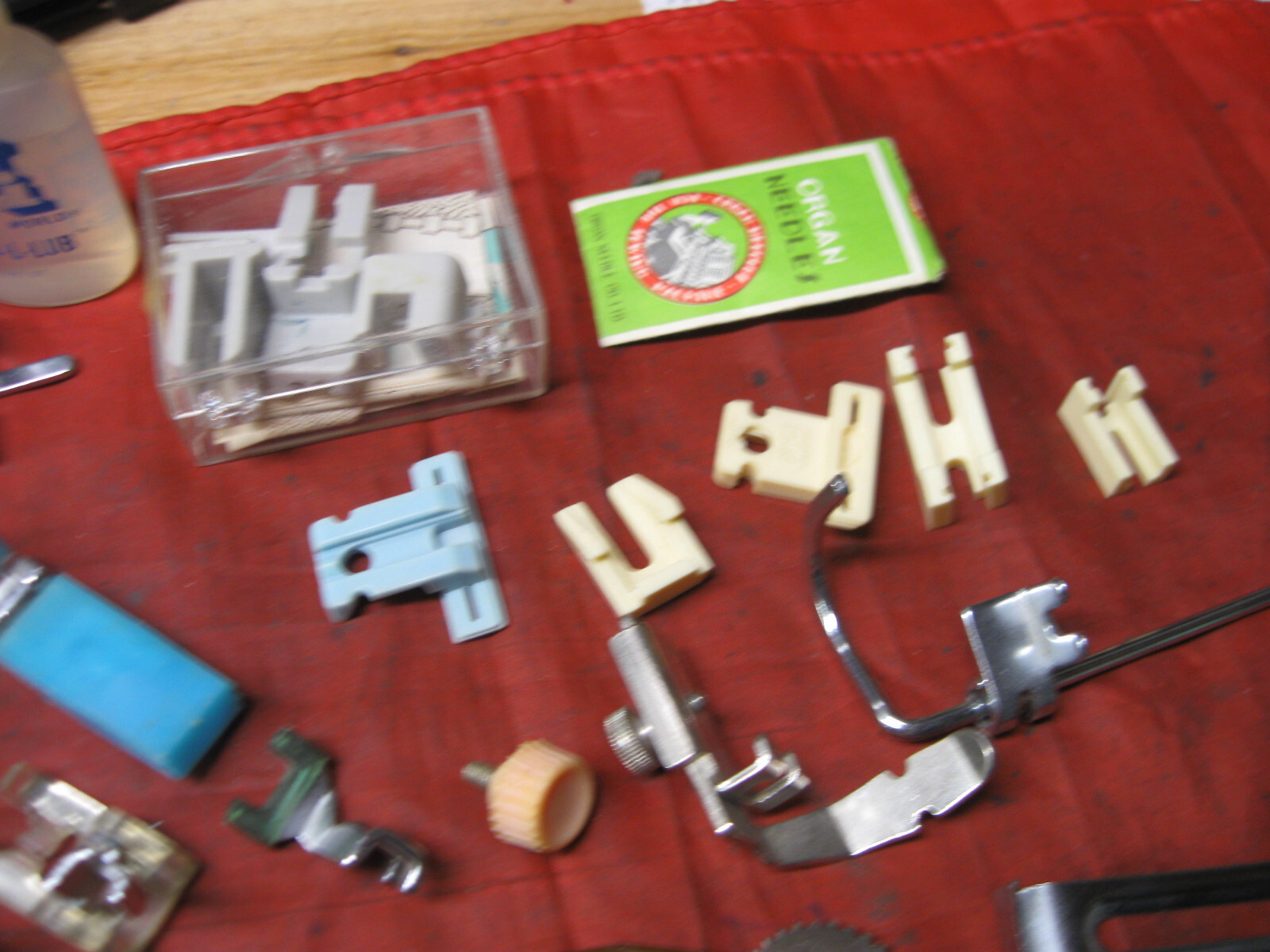 White 599 SEWING Machine Needle Clamp Guides Foot Feet Tools Vintage eBay