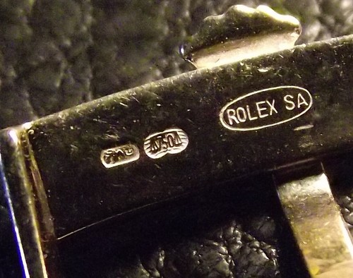 ROLEX -ORIGINAL SOLID YELLOW GOLD 750 - 16 mm - RARE VINTAGE BUCKLE -SWISS - Foto 3 di 6