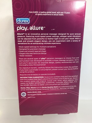 Durex Play Allure Personal Massager Multi Speed Vibrator Waterproof | eBay