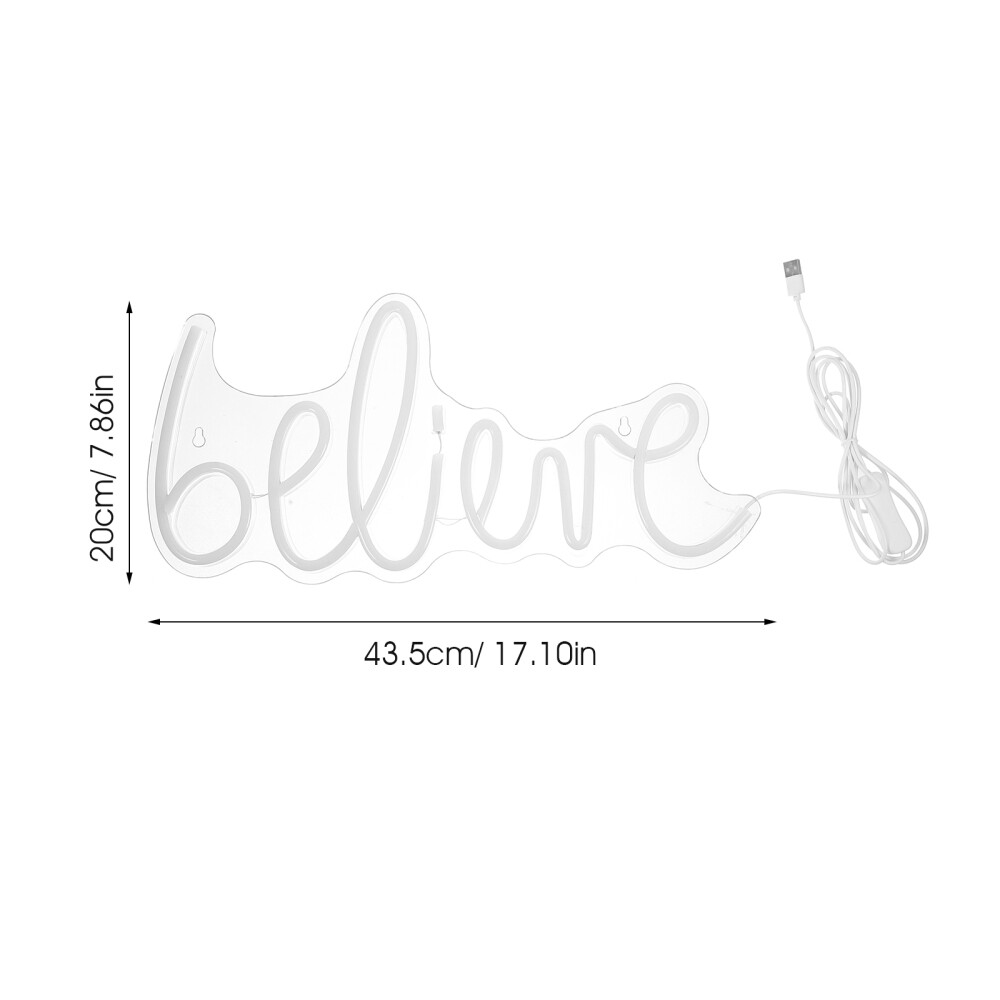 Believe Neon Sign Neon Sign Neon Light Decor LED Neon Light Sign Decorative eBay