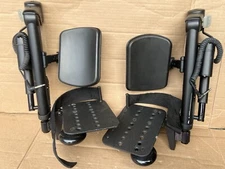 Pair Quantum Q6 Edge Power Wheelchair Electric Elevating Foot Rest Leg Rest