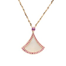 Bvlgari Divas' Dream necklace 18k rose gold pink sapphire mother pearl (103271)