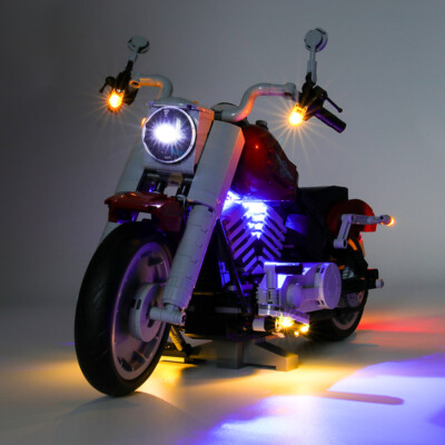 LED Beleuchtungsset Für Harley Davidson Fat Boy Motorcycle LEGO 10269 Licht set
