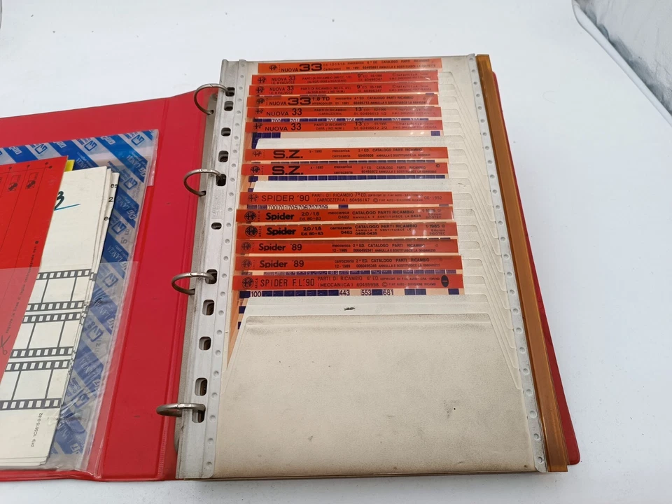 Catalogo ricambi Microfiches Alfa Romeo Spider 155 Q4 90 75 GTV 164 AR6 Alfetta - Immagine 2 di 4