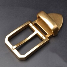Solid Brass Belt Buckle Men's Pin Belt Buckles Fits For 1.5 inches Belt Gift