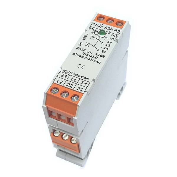 Appoldt 1200  RM17/2W bistabil plus 24V Relè Tensione nom.: 24 V/DC Corrente di