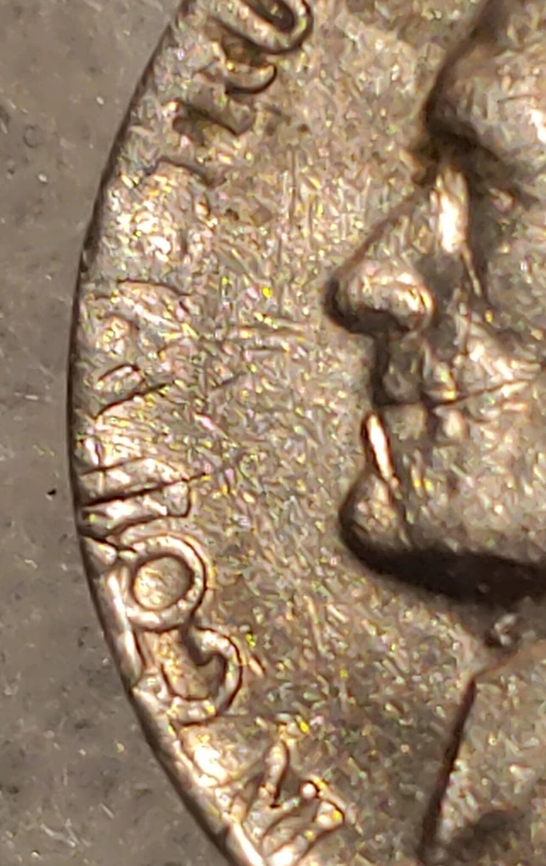 1982 P Jefferson Nickel ERROR COIN DEFORMED  D -VERY RARE - Ungraded, Circulated - Image 2 of 4