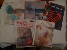 Livres créations  couture tricot sacs, doudous, chaussons chaussettes bébé