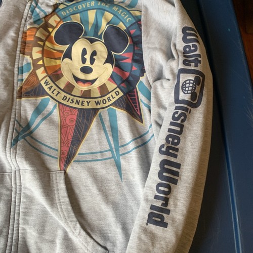 WDW Walt Disney World Park full zip hoodie sweatshirt jacket Mickey Adult size M - Picture 3 of 9