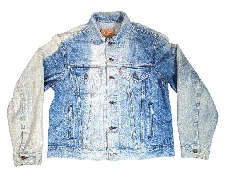 Levi's 70506 VTG Denim Jean Trucker Jacket Sz 42 Sun Levi's 70506 VTG Denim Jean Trucker Jacket Sz 42 Sun
