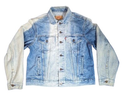 Levi's 70506 VTG Denim Jean Trucker Jacket Sz 42 Sun Levi's 70506 VTG Denim Jean Trucker Jacket Sz 42 Sun
