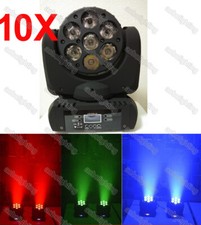 10x DJ lights rgbw 7x10w 4in1 beam wash mini led moving head Party Moving Heads