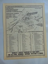 ANTONIO ZOLI Over Under Shotgun Parts assembly Diagram 1990's catalog print ad