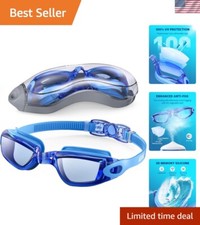 Swim Goggles, Swimming Goggles No Leaking Full Protection Adult Men Women Youth