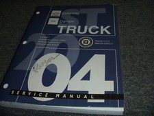 2004 Chevrolet Colorado Truck STEERING SUSPENSION BRAKES AXLE Service Manual xz