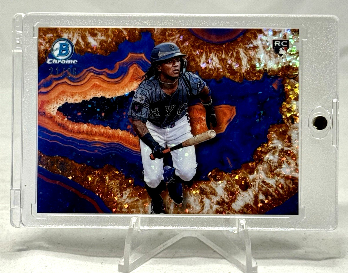 Luisangel Acuna 2025 Bowman Crystallized Orange /25 New York Mets SSP Case Hit