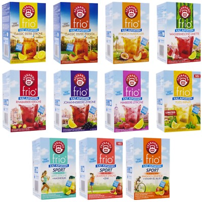 (106,62 /kg) Teekanne frio 5er Mix Sets Kaltgetränk vegan ohne Zucker kalter Tee