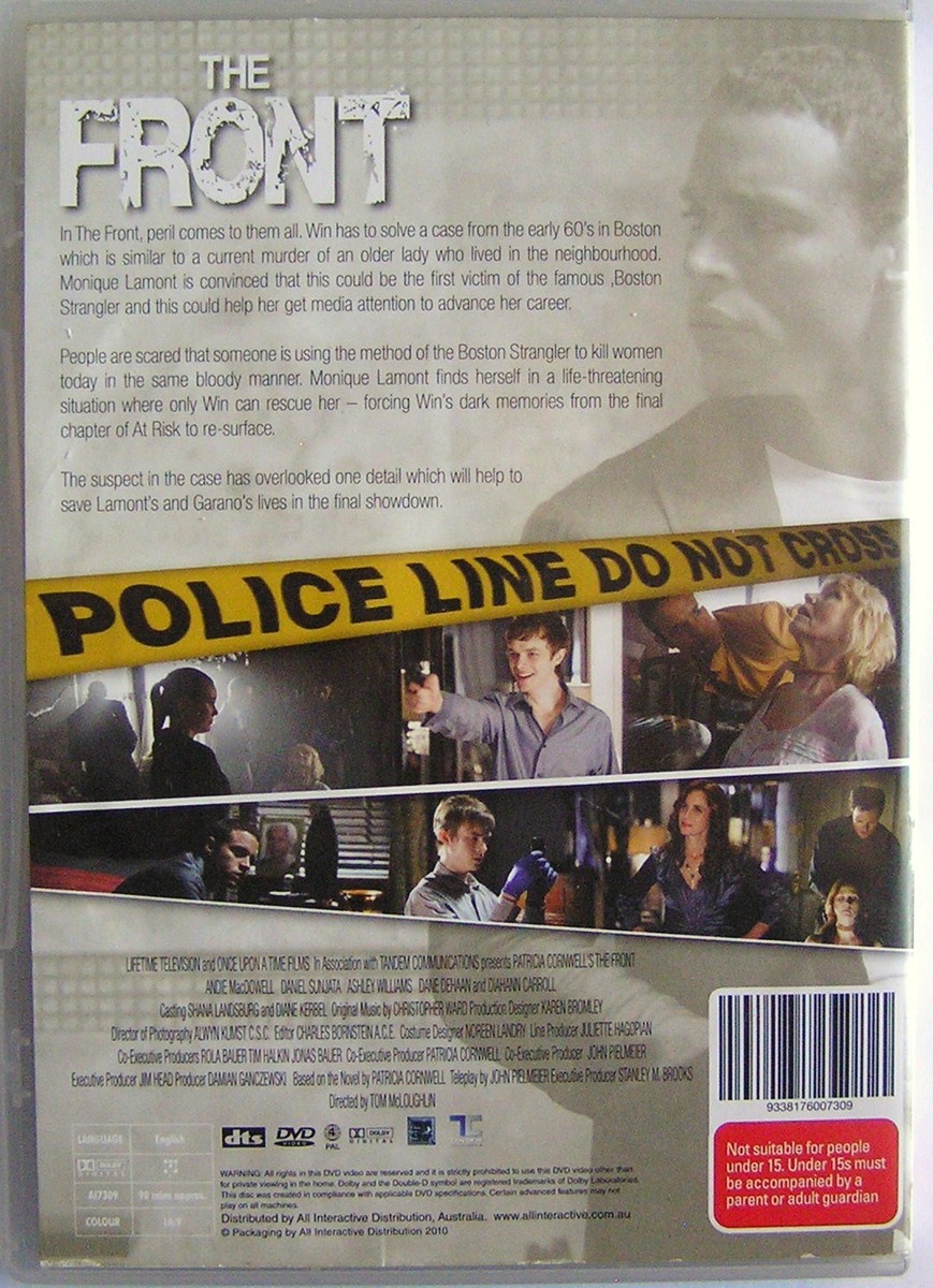 THE FRONT PATRICIA CORNWELL (2010) DVD MOVIE Andie MacDowell