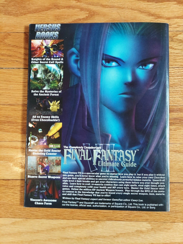 Versus Book: The Completely Unauthorized Final Fantasy Ultimate Guide W/Poster - Picture 4 of 8