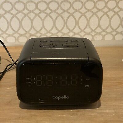 🌍 Capello Sleep Easy Digital Alarm Clock with AM/FM Radio Black,No Box