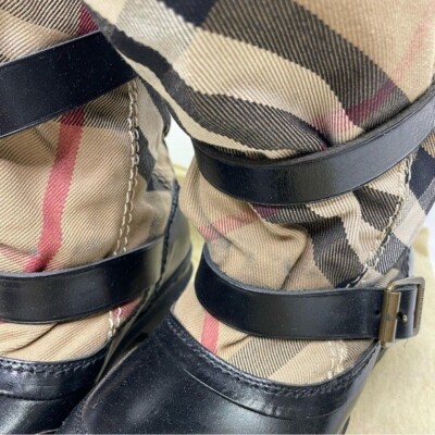 Burberry House Check Shearling Snow Boots size 36 | eBay