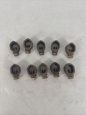 Burndy Copper Mech Ground Rod Conn GRL5 2-10 direct burial, 5/8'' Lot Of 10