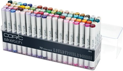 Too Copic Marker 72 Piece Sketch Set E  From Japan 