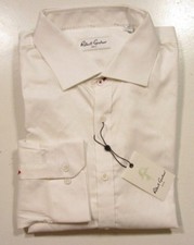 Robert Graham Men's White Printed Gene Classic Fit Dress Shirt Size 18.5