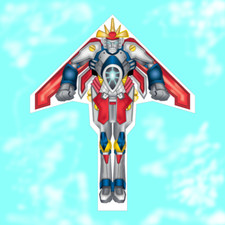Robot Kite 51-Inch-Tall with Handle Line QuikClip and SkyTails SonicWings