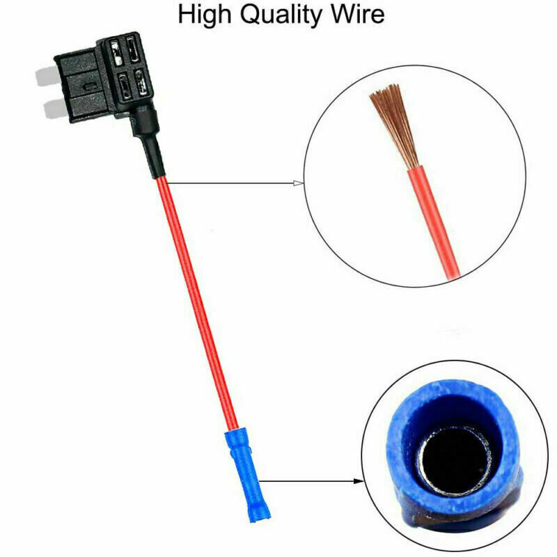10PCS Car Add-a-circuit Fuse TAP Adapter Standard ATO ATC Auto Blade Fuse Holder