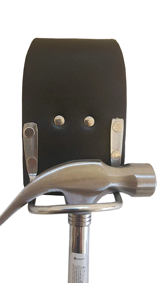 BBI 2 Stck. Leder Hammer Halter Feste Schlaufe Öl gegerbt Leder Werkzeug Gürtel Halter Holster