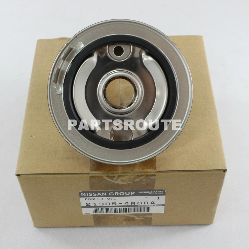 Nissan Pathfinder 2002-04 Infiniti QX4 OEM Enfriador de aceite de motor genuino 21305-4W00A Foto 3 de 3