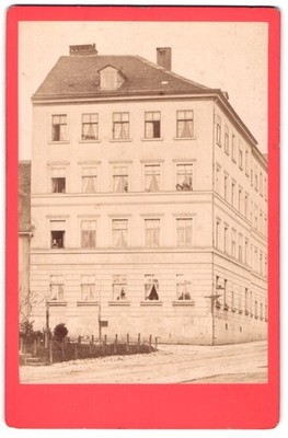 Fotografie Friedrich Hertel, Weimar, Ansicht Weimar, Wohnhaus in der Stadt, 188 