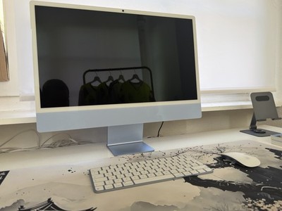 Apple iMac 24'' M4, 24GB RAM /512GB SSD, 10Core-CPU, 10-Core GPU, Blau