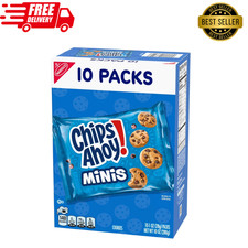 CHIPS AHOY Mini Original Chocolate Chip Cookies 1 oz Box 10 Snack Packs